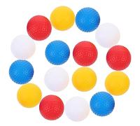 SUPVOX 16Pcs Colored Hollow Practice Golf Balls for Backyard Training Durable PP Plastic Small Golf Balls with Smooth Edges Portable Reusable for Adults