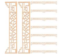SUPVOX 16Pcs DIY Miniature Wood Appliques for Sand Table Decoration Creative Educational Craft for Home Office Classroom and Dollhouse