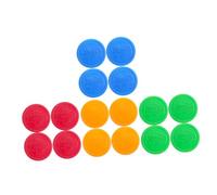 SUPVOX 16pcs Flying Chess Game Pieces for Boys and Girls Board Game Accessories Red Yellow for Home School and