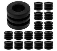 SUPVOX 16pcs Foosball Table Parts Replacement Black Plastic Bumper Gaskets for Table Football Lightweight and Easy to Install for Football Board Games