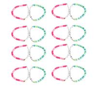 SUPVOX 16pcs Friendship Matching Bracelets Polymer Clay Bohemian Set