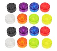 SUPVOX 16pcs Guitar Effect Pedal Footswitch Toppers Plastic Push Button Caps Stomp Covers for Musical Instruments Accessories