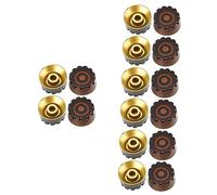 SUPVOX 16pcs Guitar Volume Knob Replacement for Electric Bass Accessories Potentiometer Hat Control Knobs for Solid Body Guitar Tools