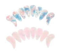 SUPVOX 16pcs Guzheng Finger Picks Beginner Practice Double-sided Curved Nail Tips Replacement Chinese Guzheng Playing Nails for Instrument