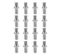 SUPVOX 16pcs Key Bolt Screw Drum Tuning Screws Iron Silver Plating M6x10mm Precise Fit Quick Installation Drum Kit Accessories for Snare