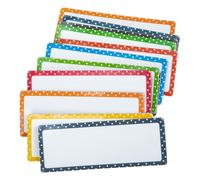 SUPVOX 16pcs Magnetic Name Tags Dry Erase Labels for Refrigerator Whiteboard, 8x3cm Eva Material Food Name Marking Stickers for Home School Office Organization