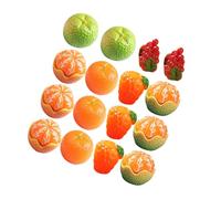 SUPVOX 16pcs Mini Fruits Realistic Simulation Decorative Fake Fruit Models for DIY Crafting Phone Case Ornaments Home Party and Festival Decoration
