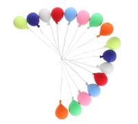 SUPVOX 16PCS Miniature Dollhouse Balloons Picks Colorful Mini Balloons Accessories for Fairy Garden Bonsai Birthday Cake Wedding Decorations Compatible with Various Dollhouse Models