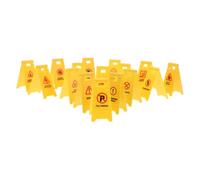 SUPVOX 16pcs Miniature Traffic Road Signs Set for Boys Educational Plastic Roadblocks Playset with Parking Lots and Barriers Sturdy Construction for Cognitive Skill Development and