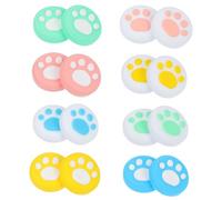 SUPVOX 16pcs Silicone Joystick Protective Cat Paw Grip Button Caps Cover for Game Console Controllers