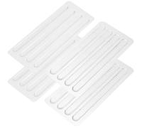 SUPVOX 16pcs Transparent Silicone Anti-Blister Strips: Clear Gel Heel Protectors - Friction-reducing Strips for High Heels & Sandals - Self-Adhesive Discreet Inserts