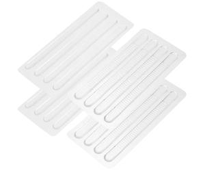 SUPVOX 16pcs Transparent Silicone Anti-Blister Strips: Clear Gel Heel Protectors - Friction-reducing Strips for High Heels & Sandals - Self-Adhesive Discreet Inserts