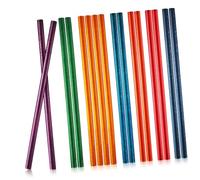 SUPVOX 16pcs Wooden Rhythm Sticks for Safe Smooth Percussion Instruments Educational Music to Develop Rhythm Skills and Musical Cognition