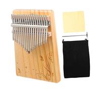 SUPVOX 17-key Thumb Piano for Beginners Portable Wooden Kalimba Butterfly Floral Design Boys and Girls and Music Lovers