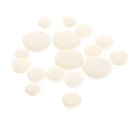 SUPVOX 17pcs Clarinet Sound Hole Pads e Flat Clarinet Cushions Durable Replacement Gaskets White and Light Yellow