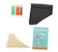 SUPVOX 18-key Pan Flute Instrument with Resin Material and Precise Tone Holes for Beginners and Professional Performers, Featuring Smoother Air Intake for Performance or Use Random Style