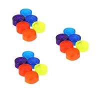 SUPVOX 18pcs Colorful Guitar Effect Footswitch Toppers Slip Pedal Caps for Enhanced Grip and Protection Includes Yellow Red Purple Orange Dark Blue Light Blue for Guitar Pedal Accessories