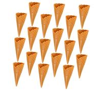 SUPVOX 18pcs Mini Empty Fake Ice Cream Cone Models for DIY Crafts Realistic Ice Cream Charm Decorations Lightweight Wear Resistant Suitable for Dollhouses and Photo Props