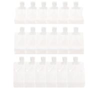 SUPVOX 18pcs Refillable Travel Pouches Set with Flip Cap Squeeze Bottles 30ml, 50ml, 100ml Multi-Function Reusable Lotion Bags for Flight Toiletries and Travel Accessories