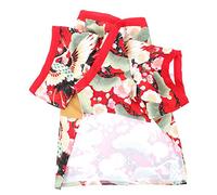 SUPVOX 1pc Christmas Pet Costume Kimono for Dogs Cute Dog Clothes Bright Color Apparel for Pets Reusable and Washable for Winter Outings