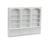 SUPVOX 1pc Creative Mini Bookcase Stylish Dollhouse Display Cabinet Practical Furniture for Home Miniature Collections Retro Design for Decor