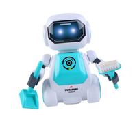SUPVOX 1Pc Dancing Robot Rotating Electronic Robot with Flashing Lights Music Intelligent Walking Obstacle Avoidance Early Education for Boys