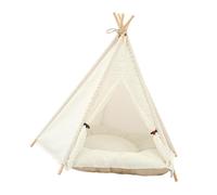 SUPVOX 1Pc Detachable Pet Cat Tent Bed Washable Canvas Cat House with Cushion Durable Space Cozy Kennel for Pets