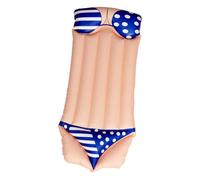 SUPVOX 1Pc Inflatable Swimming Floating Mat Bikini Style Water Bed for Beach Pool Lightweight Portable Swim Cushion for Summer Fun