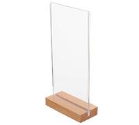 SUPVOX 1set Acrylic Menu Holder Display Stand Table Note Holder for Restaurants Secure Document Display Board Easy Clean with Stable Base for Menu Photo and Memo