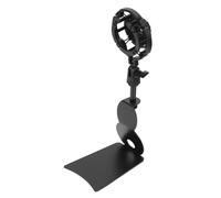 SUPVOX 1Set Desktop Microphone Stand Multi Function Iron Mount Clamp for Live Streaming School Public Events Shockproof Holder with Sturdy Clip Base for Secure Tabletop Use