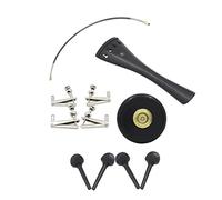 SUPVOX 1set Ebony Accessories Kit Wooden Parts Set for Improved Sound Quality Includes Tailpiece Tuning Pegs Endpin and More Essential Supplies for Musicians