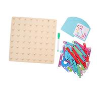 SUPVOX 1set Geometric Puzzle Toy Wooden Tangram Puzzles for Boys and Girls Learning Math Toys