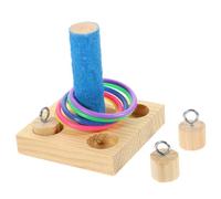 SUPVOX 1Set Parrot of Interactive Bird Training for Parakeets and Parrots Intelligence Boosting Puzzle Ring for Physical Activity Mental Stimulation Random Colors