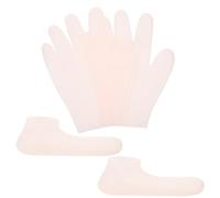 SUPVOX 1set Silicone Moisturizing Gloves Gel Foot Socks for Women Deep Hydration Foot Care Softening Dry Skin Lightweight Breathable