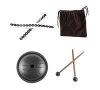 SUPVOX 1Set Steel Tongue Drum Percussion Instrument with Drum Mallet Ethereal Melody for Inner Peace and Healing Durable Handpan Drum Finish