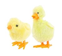 SUPVOX 1Set Wind Up Chick Duck Plush Clockwork for Random Colors Safe for Playtime Engaging Walking Actions Easter Basket Filler Random Color