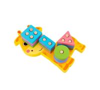 SUPVOX 1set Wooden Geometric Stacker Blocks Set Educational Geometry Matching Toy for Boys and Girls Promotes Critical Thinking and Hand-eye Coordination for Play and Parent Interaction