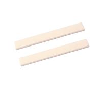 SUPVOX 2 Pack Guitar Bass Bridge Saddle Blank Real Buffalo Bone 100x10x3mm Lightweight Fits Handmade Acoustic Guitar Ivory Colour GL617