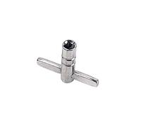 SUPVOX 2-pack t Shaped Drum Key Wrench Set Silver Drum Tuning Key for Drummers Unloading Fast Loading Accessories Essential Musical Instrument Tools