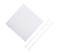 SUPVOX 2 Packs Electrostatic Experiment Glass Stick with Silk Cloth Friction Electrification Tool for Professional Physics Experiments School Physical Supply for Laboratory and Classroom