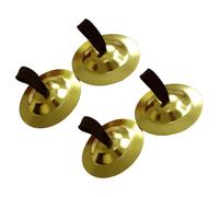 SUPVOX 2 Pairs Finger Cymbals for Belly Dance, Mini Iron Cymbals Easy to Use and Wear, Musical Instrument Accessory for Belly Dancer Party or Performance