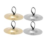 SUPVOX 2 Pairs Handheld Finger Cymbals for Belly Dancing Lightweight Ethnic Percussion Instrument with Melodic Sound Compact Design for Dance Rhythm and Party Use Professional and Daily