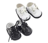SUPVOX 2 pairs Miniature Doll Shoes of Plush Doll Sneakers for DIY Projects Home Decor Lovely Accessories for and Imaginative Play
