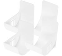 SUPVOX 2 Pairs Wall Garbage Bag Organizer Waste Bag Storage Holder Plastic Wall-Mounted Design Simple Geometric Look Chic Appearance for Home Wall