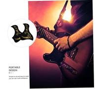 SUPVOX 2 Pcs 40-41 Inch Wooden Guitar Pickguard Stickers Gold Bird and Guitar Protective Sticker Set