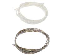 SUPVOX 2 Pcs Acoustic Guitar Edge Binding Strips 1640x6x1.5mm Plastic Purfling Inlay with Abalone Shell and White Iridescent Color for Back and Side Binding, Guitar Rosette Ring Trim