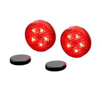 SUPVOX 2 Pcs Car Door LED Warning Light Red Waterproof Pvc Anti Collision Lights with High-tech Component Sensing for Suv and Truck Rear-end Collision Safety