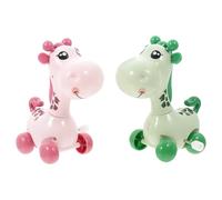 SUPVOX 2 Pcs Cartoon Giraffe Wind-Up for, Clockwork Animal Plaything Set, Random Color, Suitable for and Party Supplies Random Color