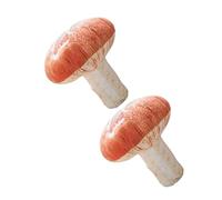 SUPVOX 2 Pcs Cute Decorative Mushroom Pillow Soft Plush Stuffed for Cozy Home Decor Realistic Fuzzy Cushion for Couch and Travel present for Celebrations