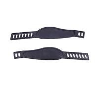 SUPVOX 2 Pcs Foot Strap Grips Regular Exercise Adjustable Pedal Bike Gym Indoor Training Support Accessories Replacement Straps Stationary Cycling Fix Bands Plastic Black